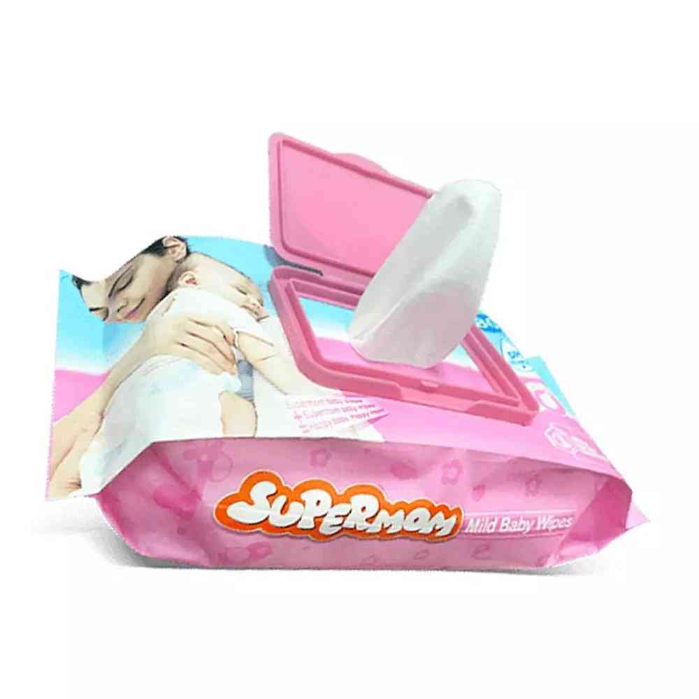 Supermom Premium Mild Baby Wipes - 120 Pcs