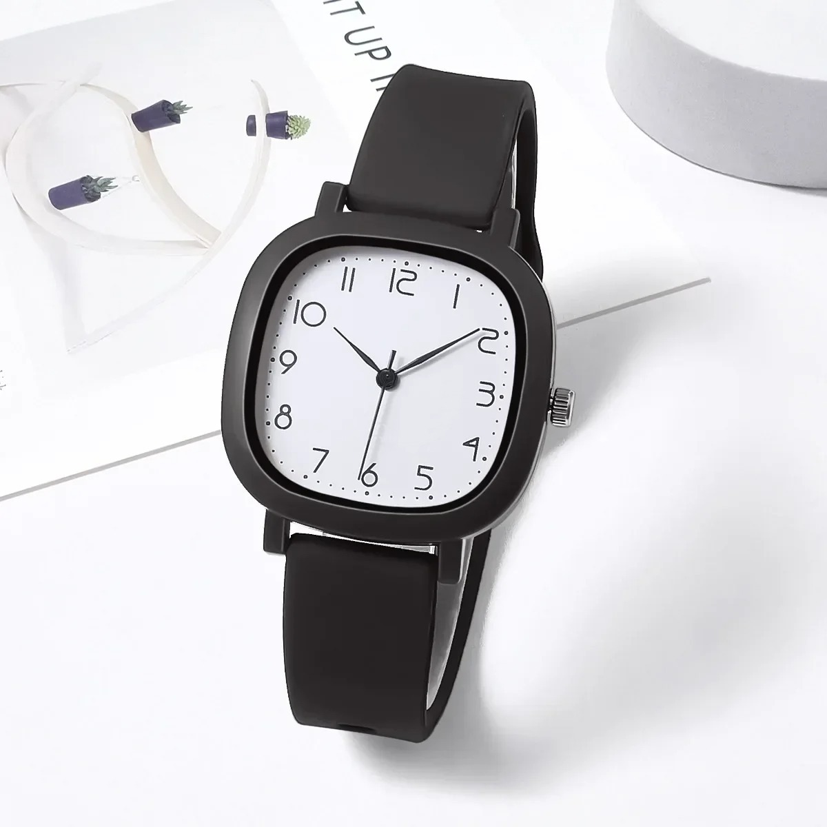 New Fashion Colorful Silicone Strap Student Sports Watch Round Dial Simple - Watch Women Watch -মহিলাদের ঘড়ি