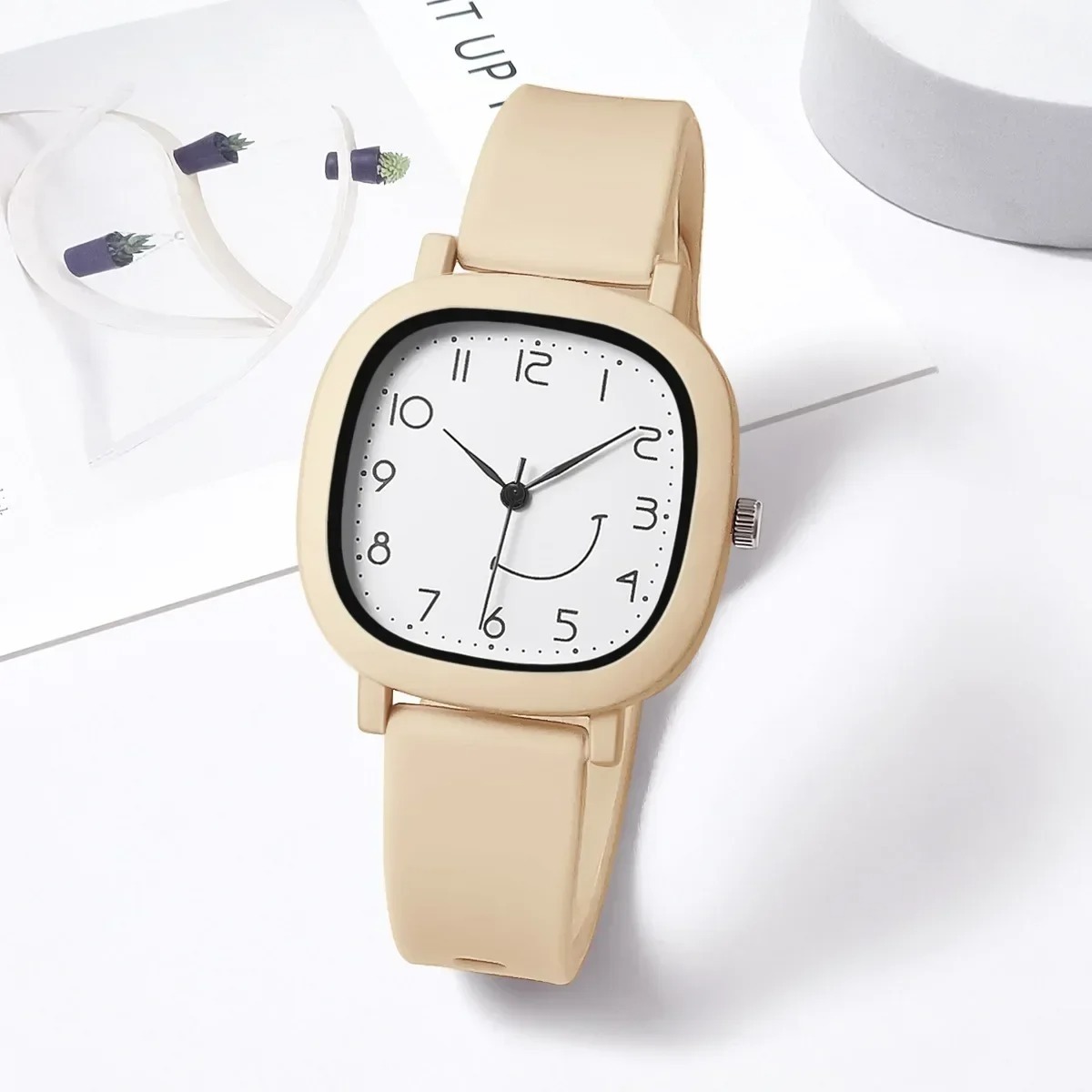 New Fashion Colorful Silicone Strap Student Sports Watch Round Dial Simple - Watch Women Watch -মহিলাদের ঘড়ি