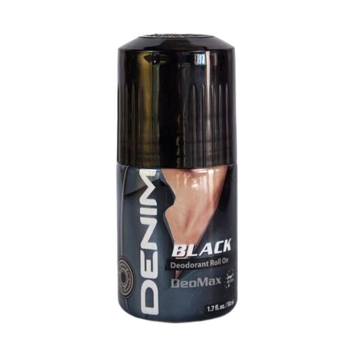 Denim Black Deodorant Roll On - 50ml
