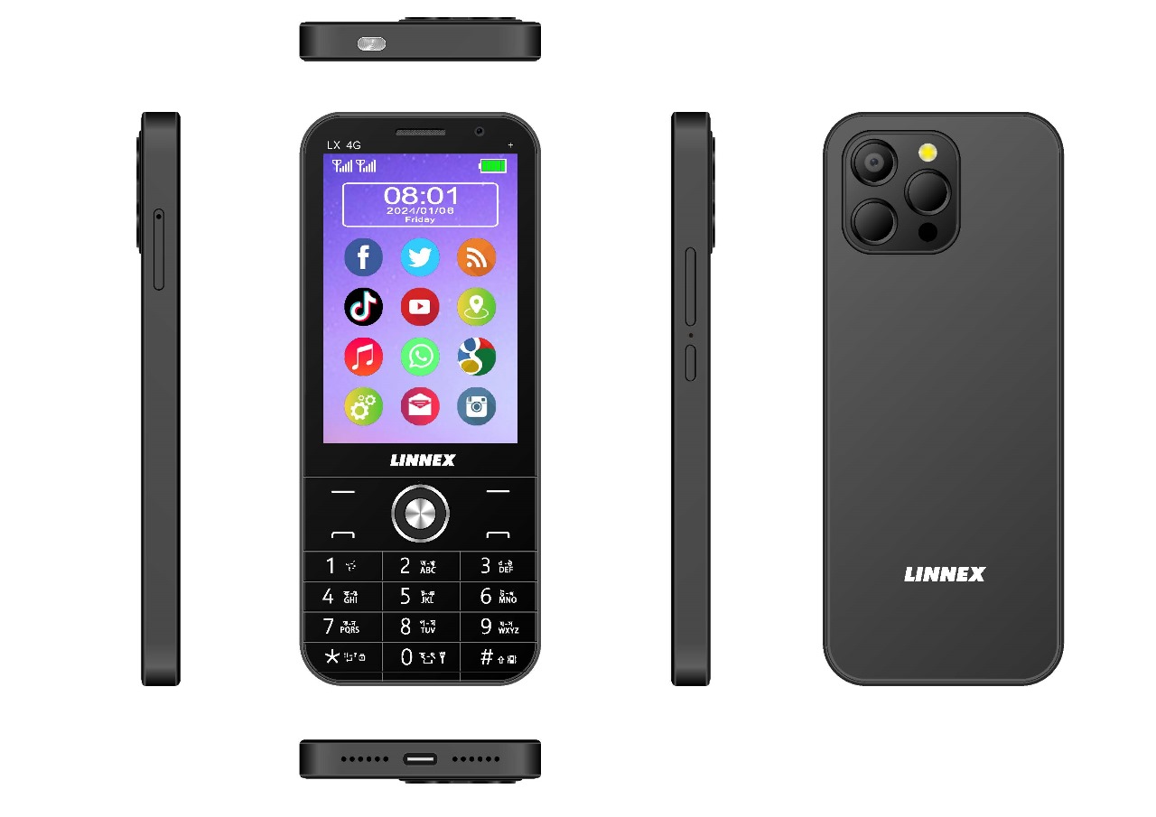 Linnex LX 4G Android 3.5" (3/32GB) Touch Smart Feature Phone