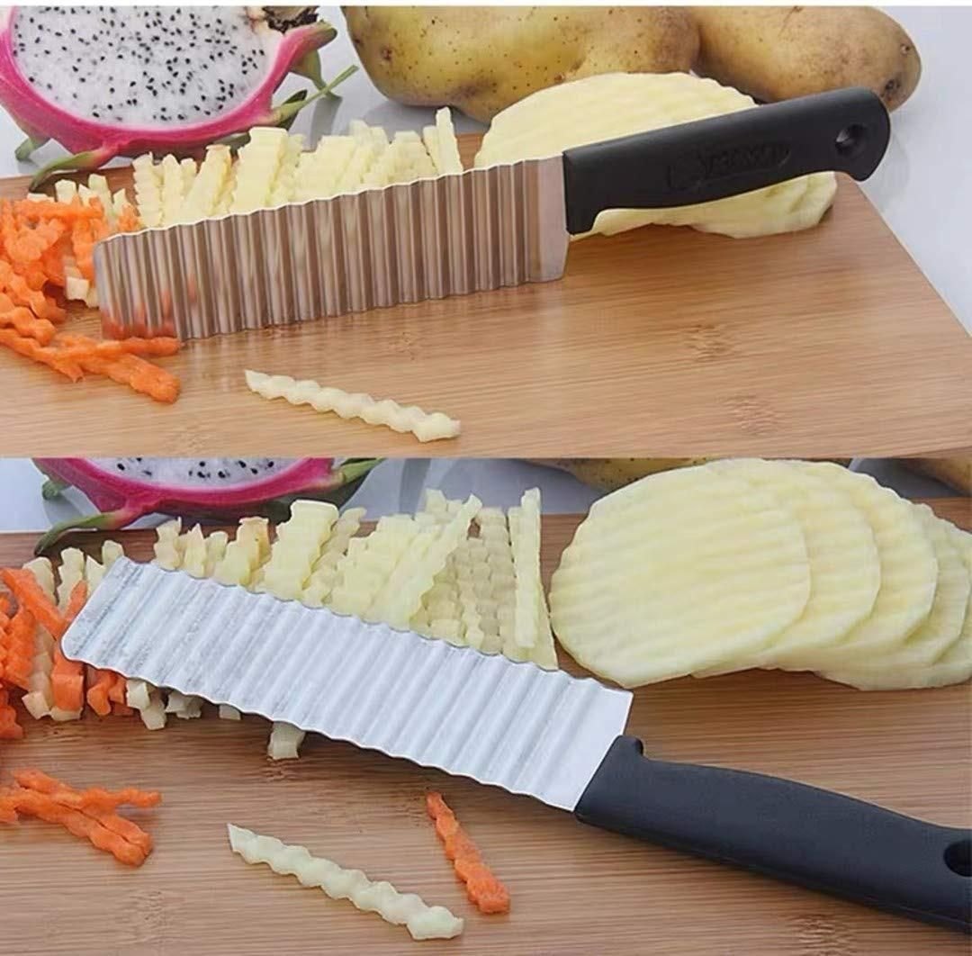 Potato Wavy Slicing Cutter French Fries Cutter Vegetable
