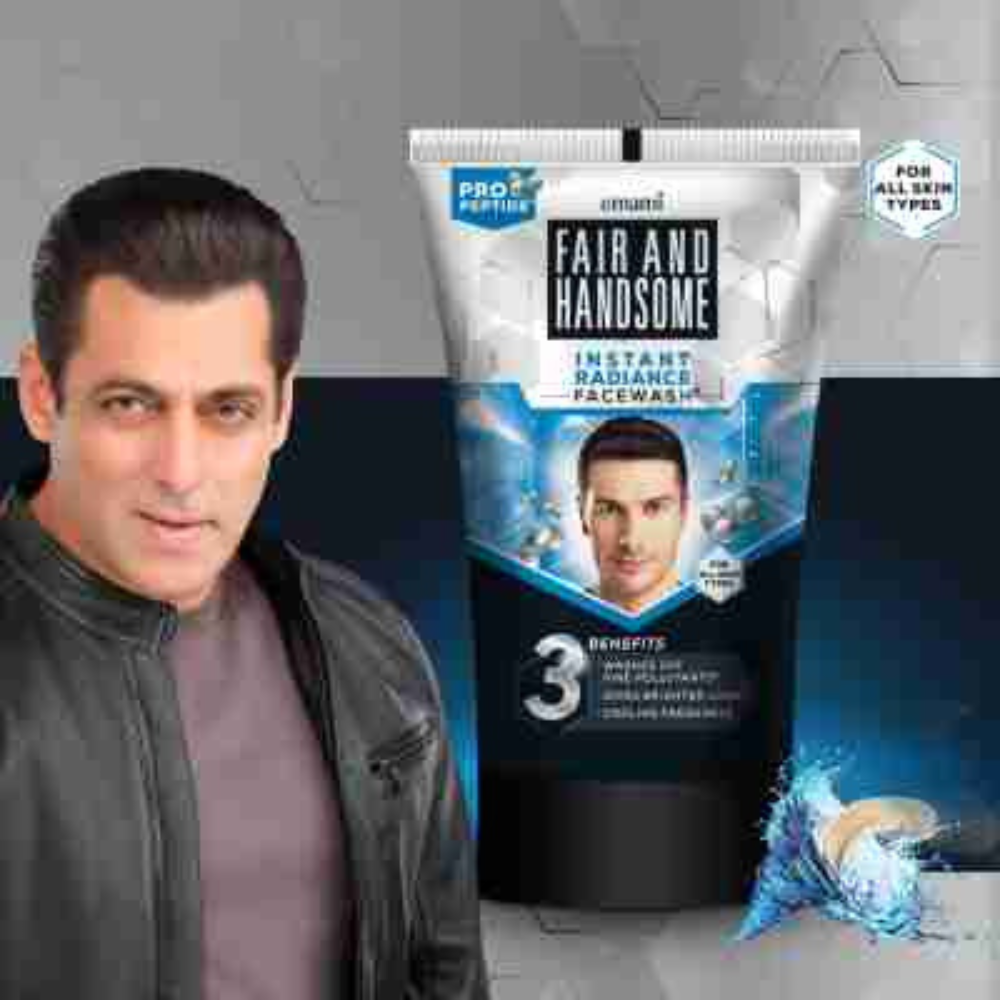 Indian Product Emami Fair&Handsome Instan Radiance Face wash For Men.. 150gm