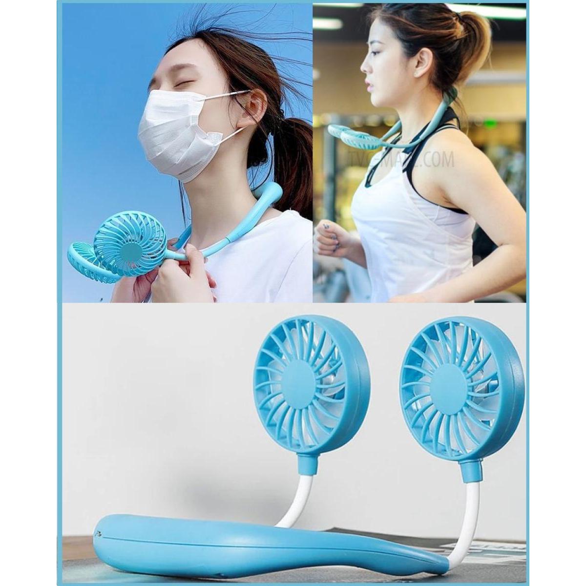 Neck Fan for Kitchen Folding Handheld Fan Wearable Portable Neckband Mini Fan USB Chargeable