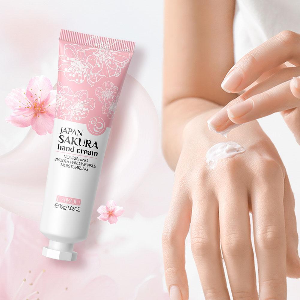 LAIKOU Sakura Hand Cream 30g Moisturizing Softening And Smoothing for Hands