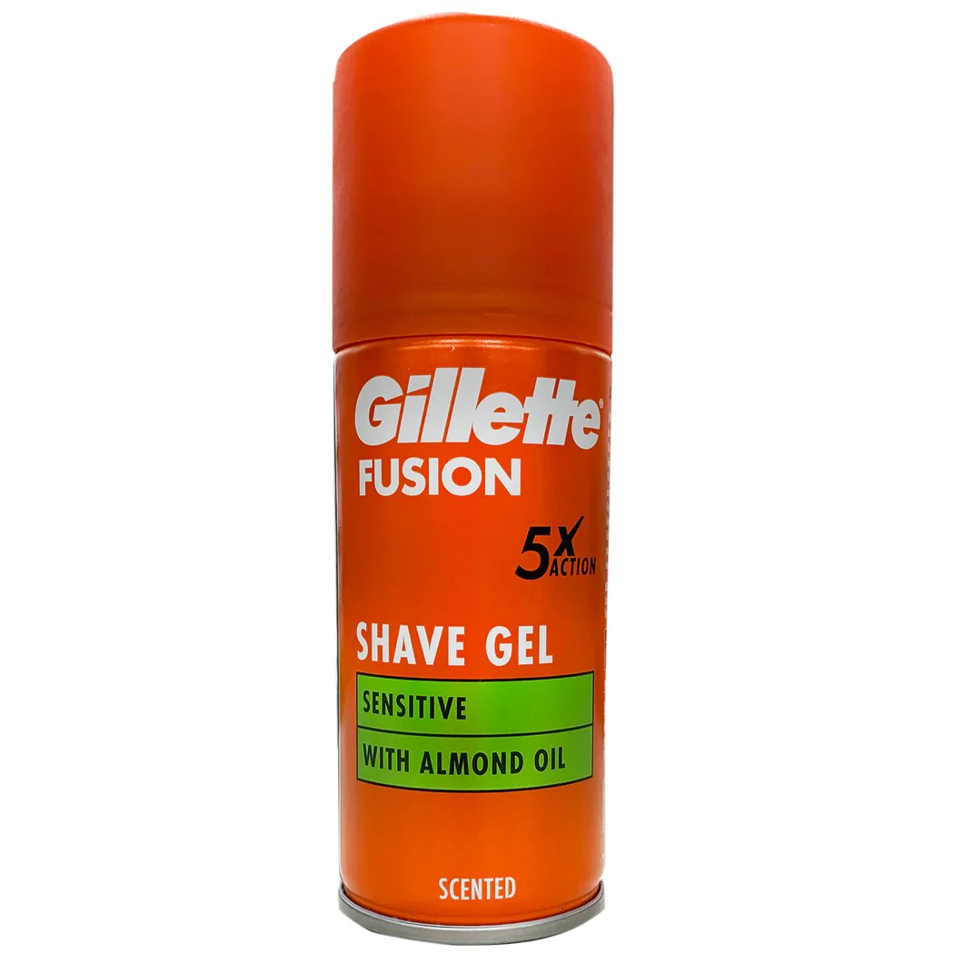 Men's care International Uk product Gillette fusion 5 Moisturising with cocoa butter/ almond oil 5x - 200 ml