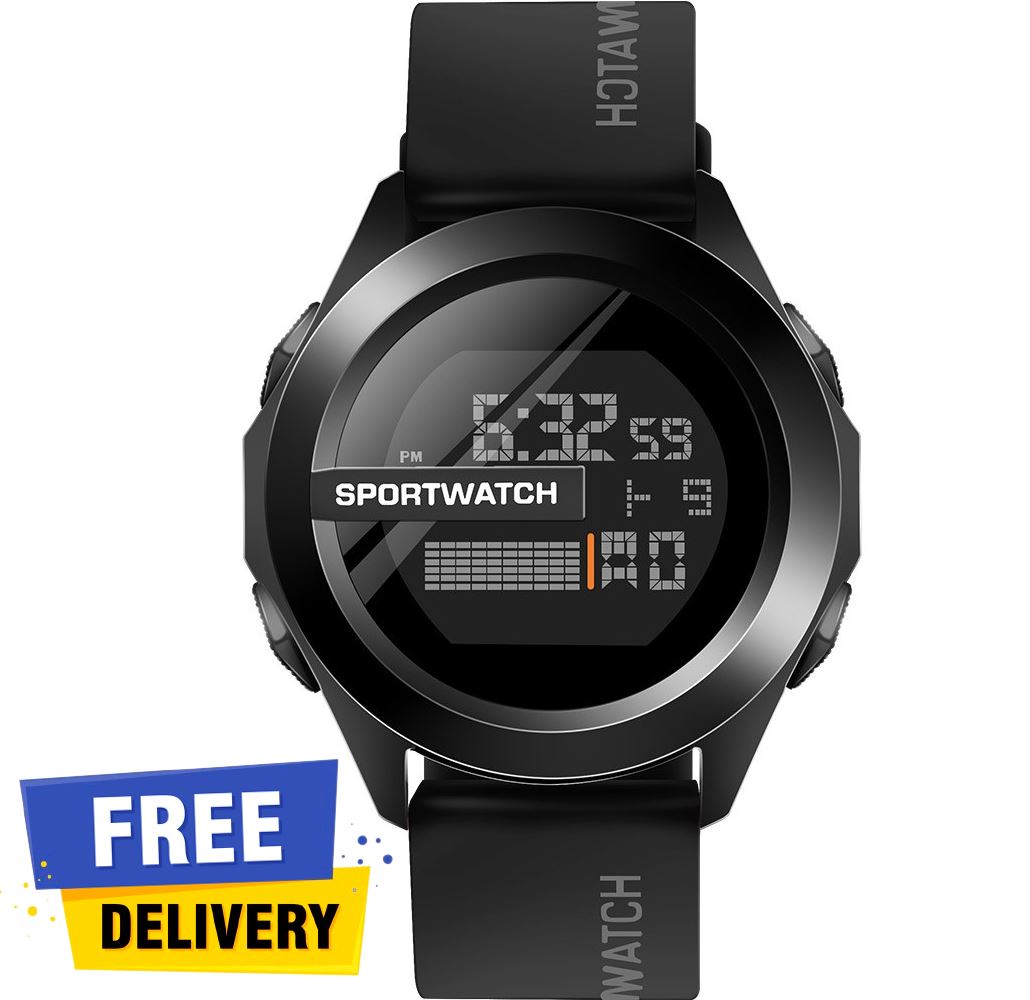 Waterproof Stylish digital Watch for men - cyan blue