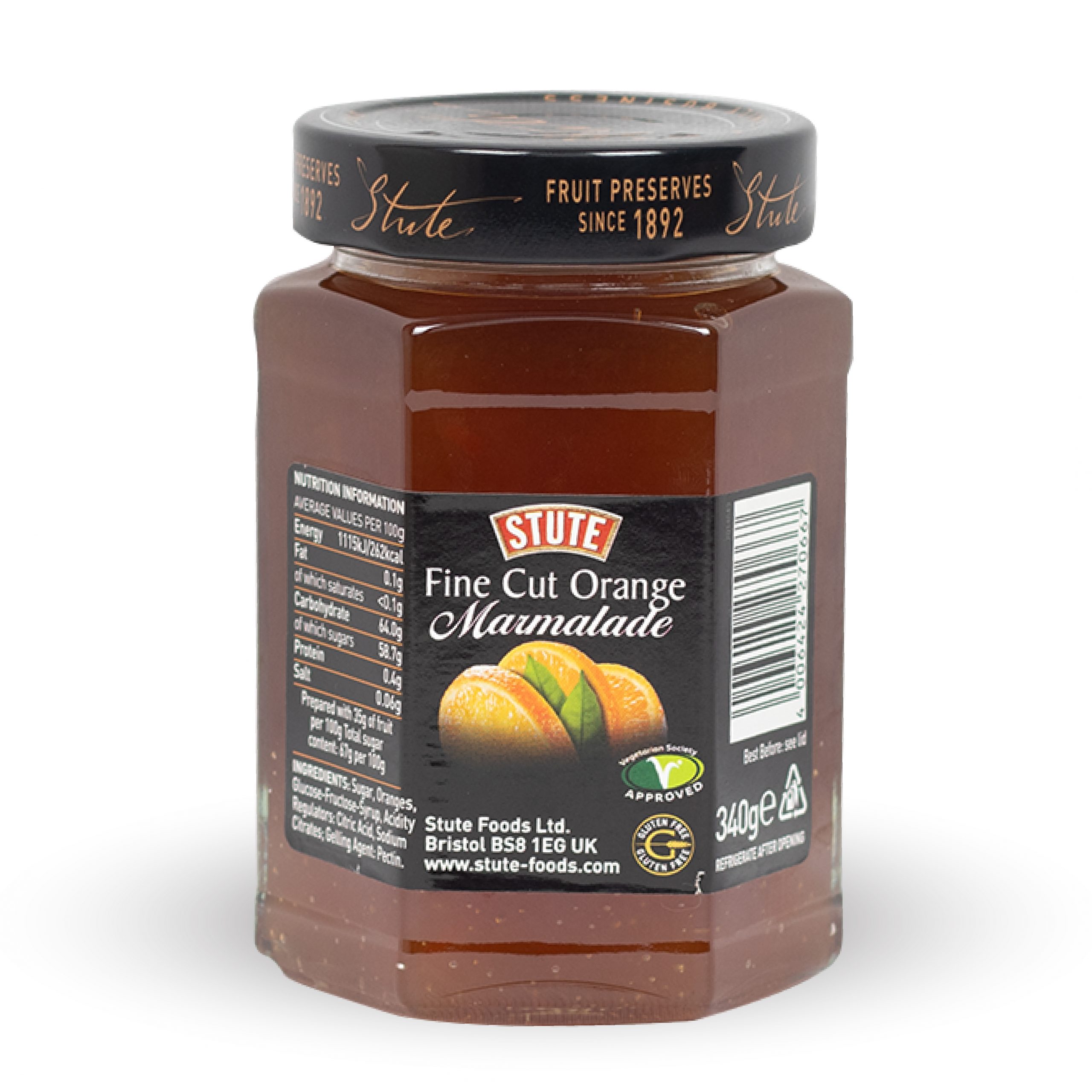 Stute Fine Cut Marmalade Jam - 340Gm