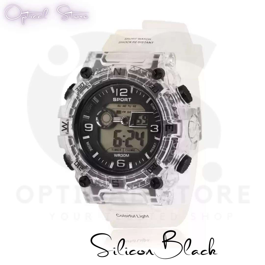 Silicon Boys Digital Sports Watch, Daily Life Waterproof Fashionable Sports Watch for Men - Watch