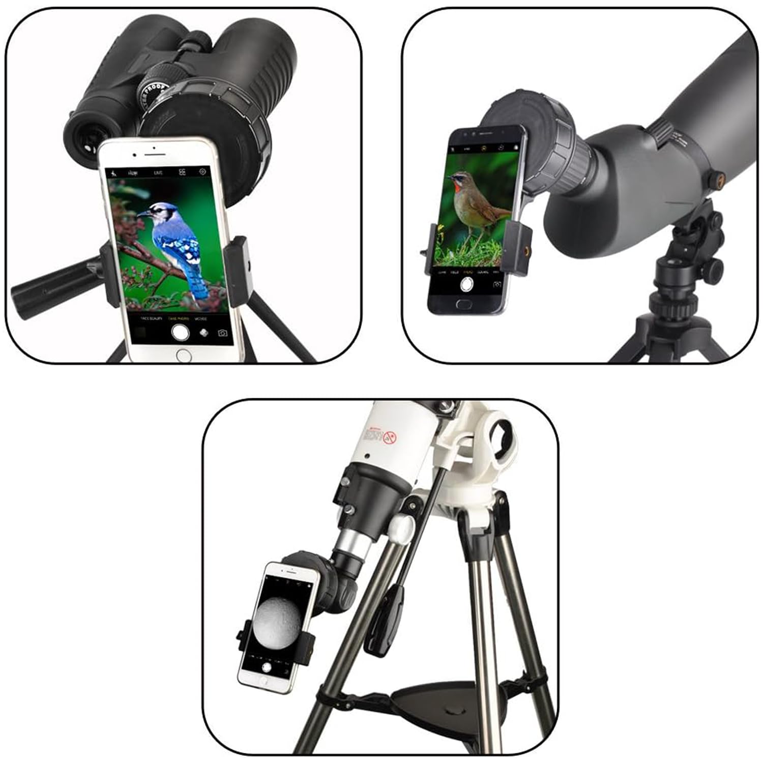 【Trusted】 Phone Photo Adapter Universal Quick Aligned Digiscoping Adaptor Mount Compatible with Monocular