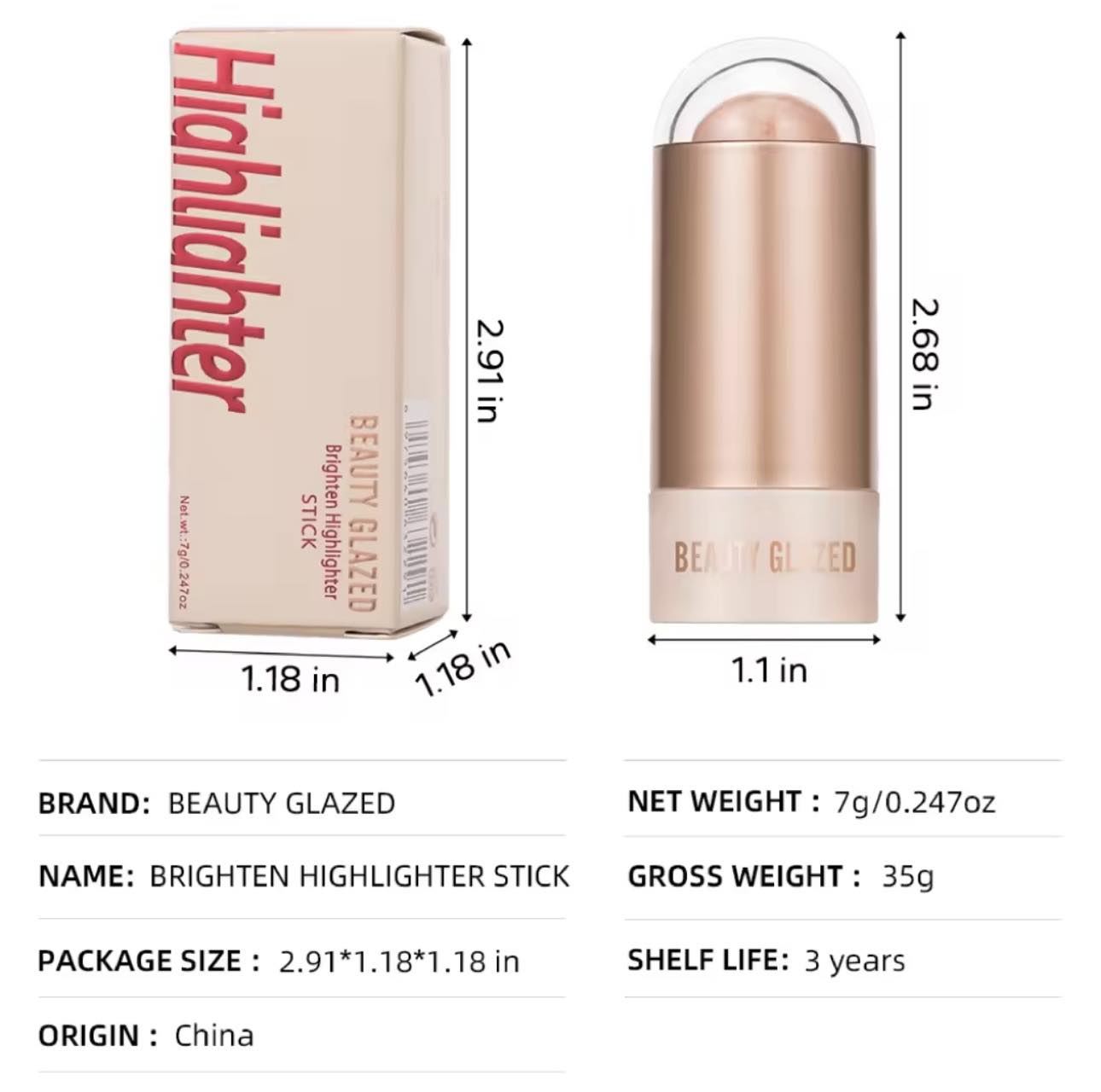 BEAUTY GLAZED Highlighter Stick