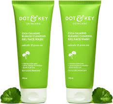 Dot & Key Cica Face Wash For Acne Prone Skin, 2% Salicylic Acid Face Wash With Green Tea-100 Ml