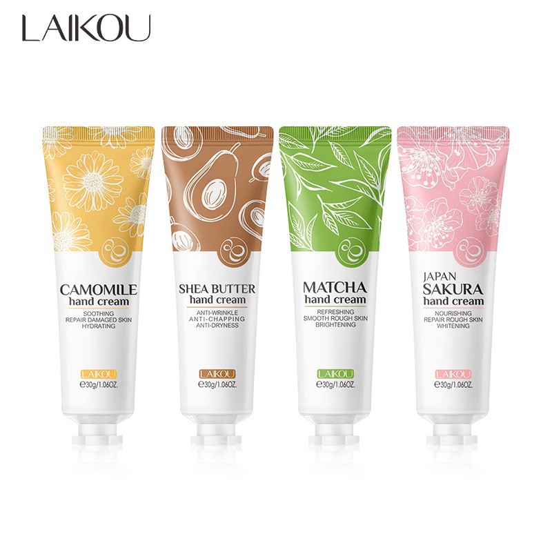 LAIKOU Matcha Hand Cream Hand Moisturiser Hand Lotion Hydration for Dry Hand Skincare 30g