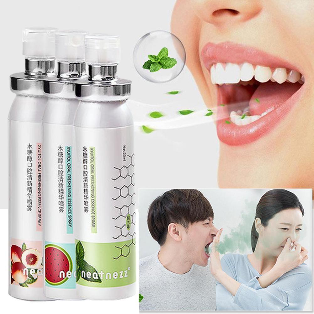 Oral Care Fruity Fresh Breath Mouth Spray Portable Refreshing Mint Mouth Perfume Breath Freshener Spray for Bad Breath