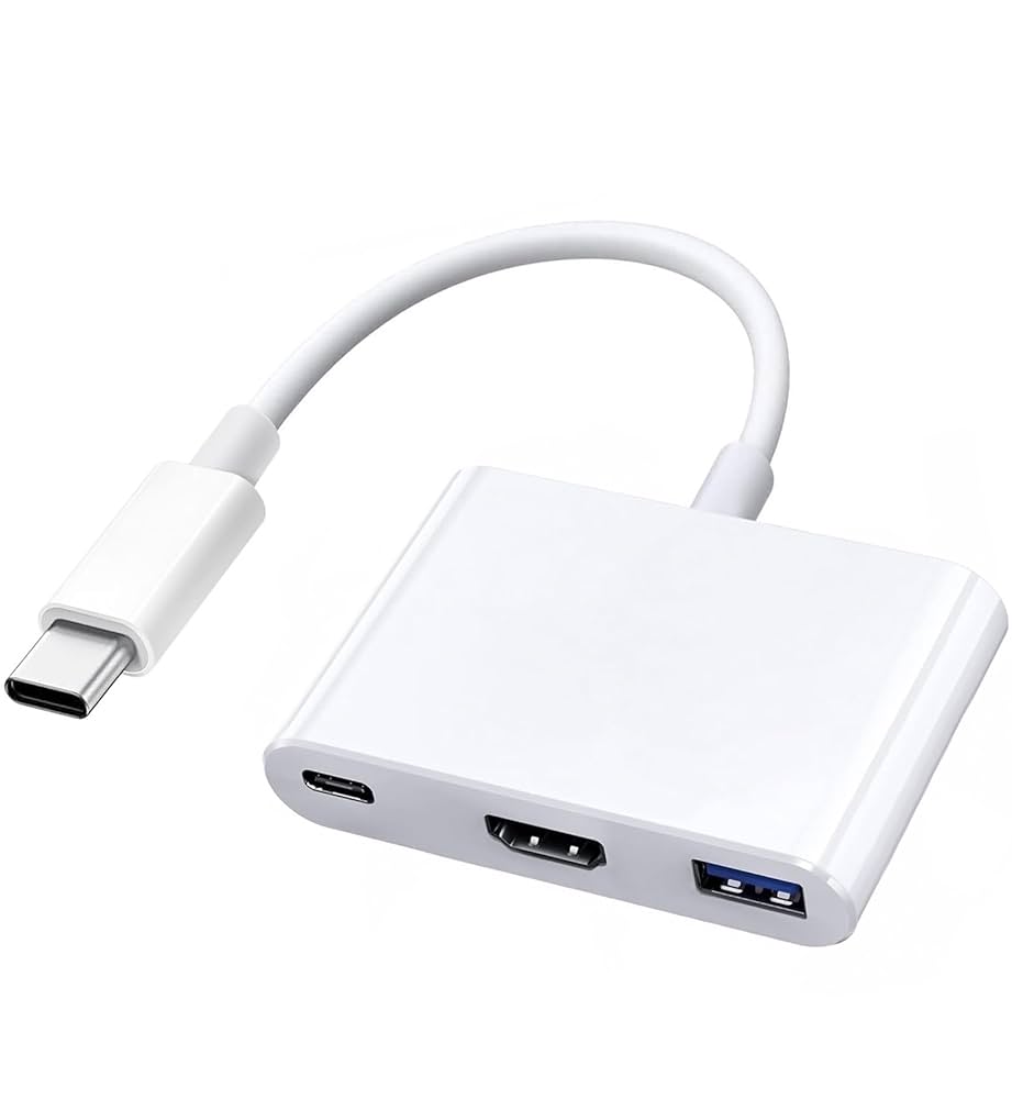 Type C USB 3.1 USB-C 4K HDMI USB 3.0 Adapter Cable 3 in 1 Hub For Mac book Gold