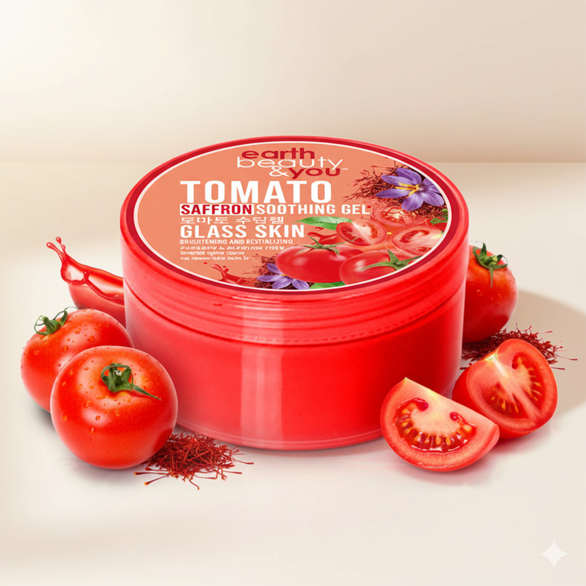 Earth Beauty & You Tomato Saffron Soothing Gel 250ml