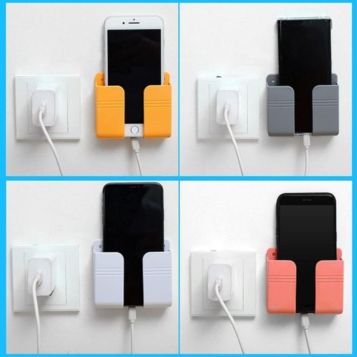 1PCS Wall Mounted Organizer Box Punch Free TV Remote Control Storage Mounted Phone Plug Wall Holder