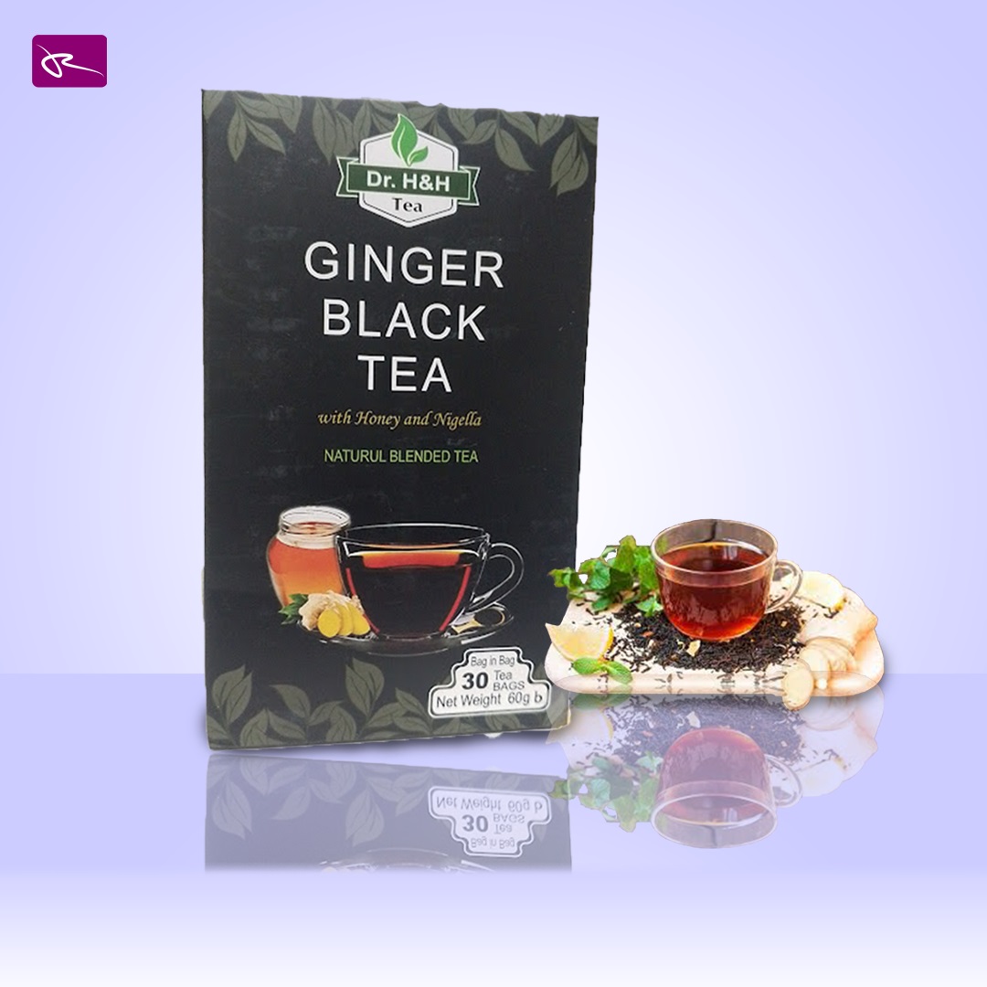 Dr. H&H Ginger Black Tea - 30 Tea Bags 60gm