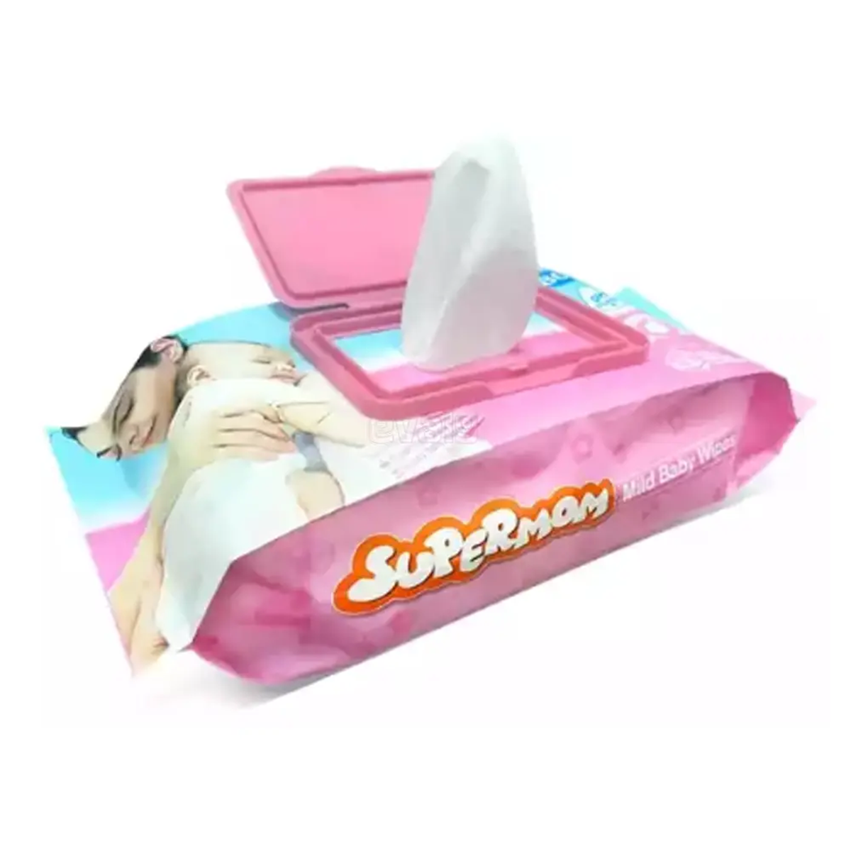 Supermom Premium Mild Baby Wipes - 120 Pcs