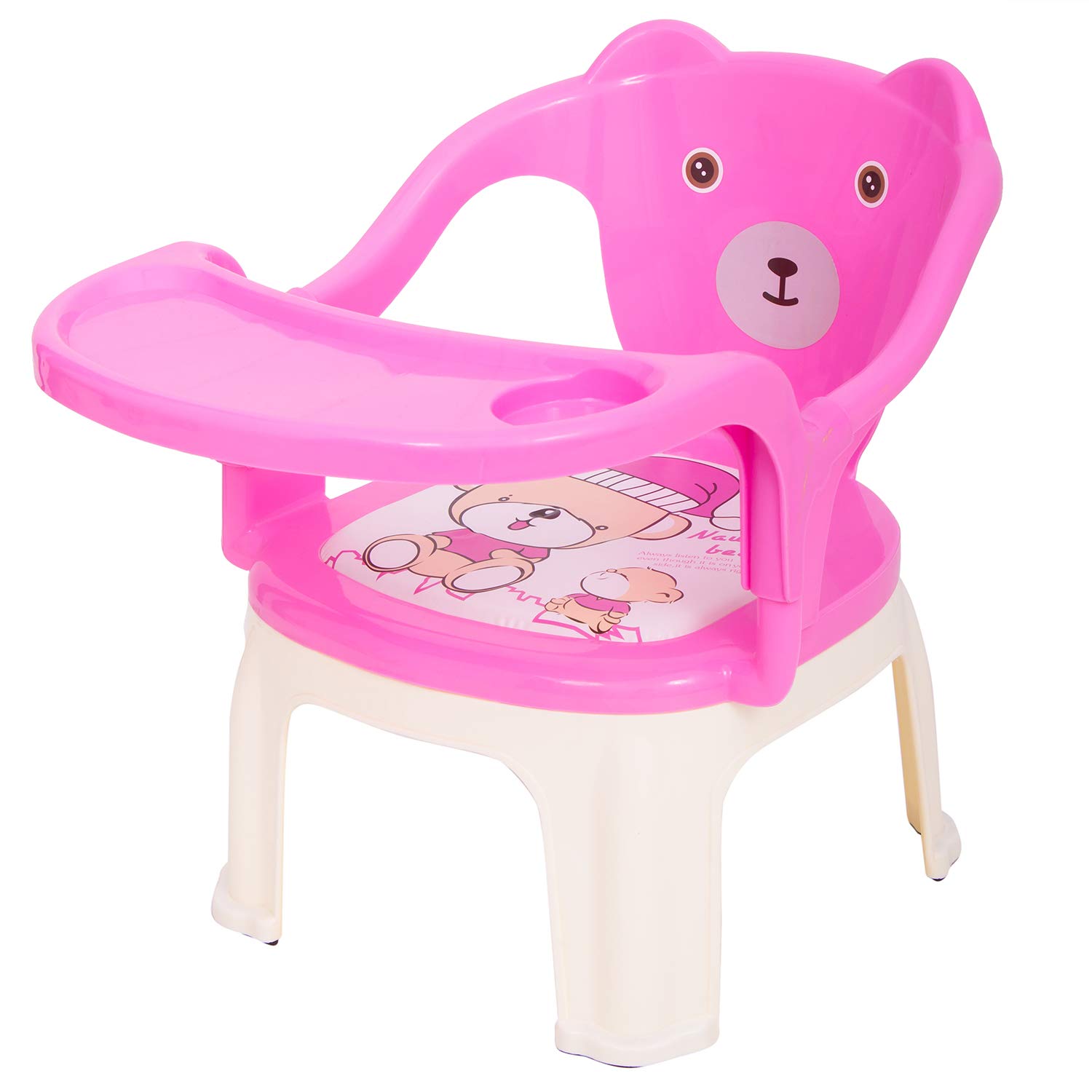 Baby Chair, with Tray Strong and Durable Plastic Chair for Kids/Plastic School Study Chair,Feeding Chair for Kids, Portable High Chair for Kids