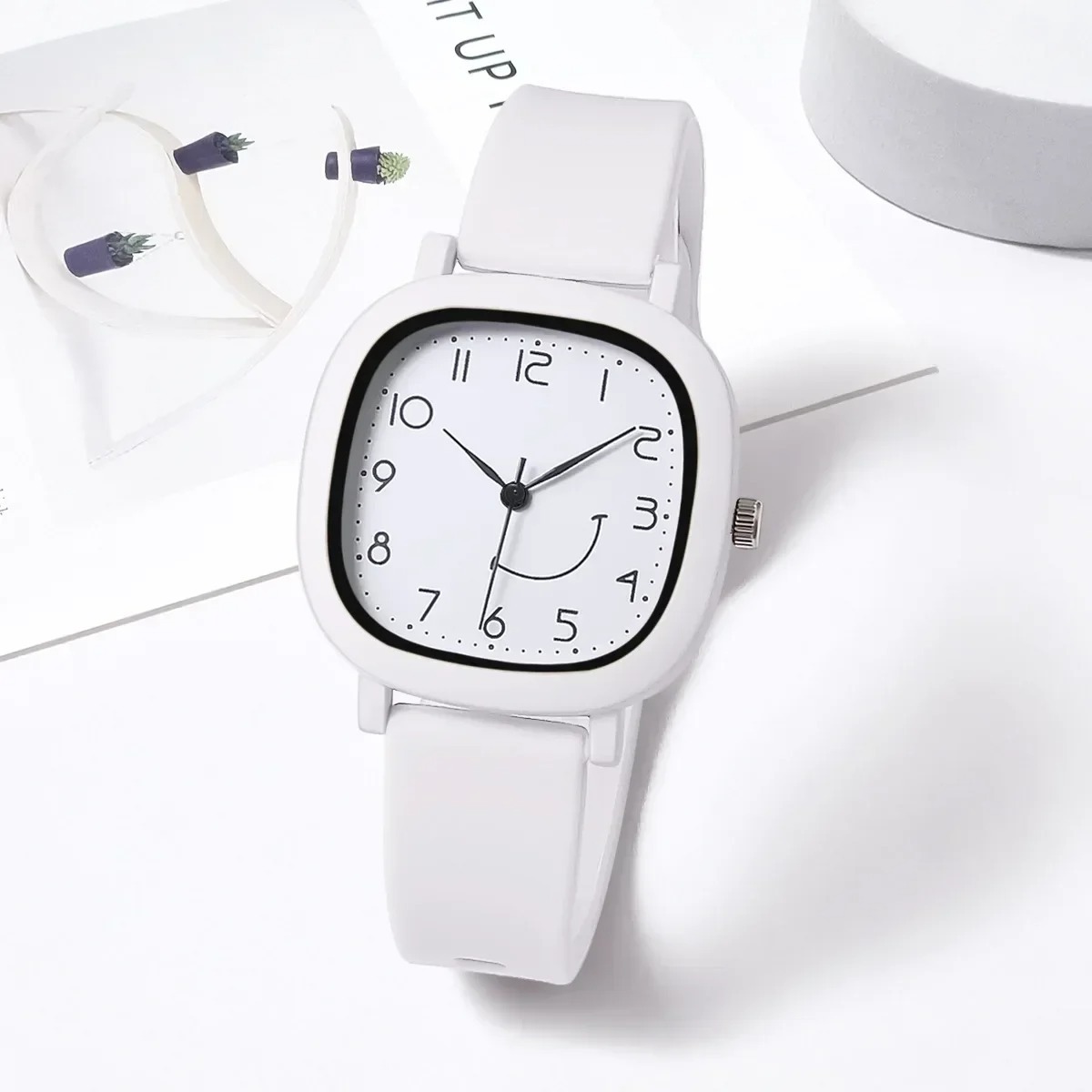 New Fashion Colorful Silicone Strap Student Sports Watch Round Dial Simple - Watch Women Watch -মহিলাদের ঘড়ি