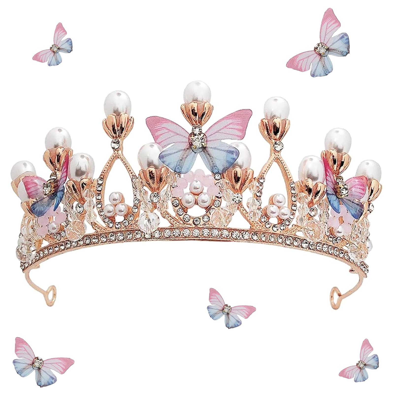 Wedding Bride Crown Headwear Rhinestone Tiaras Cute Head Pin Gift