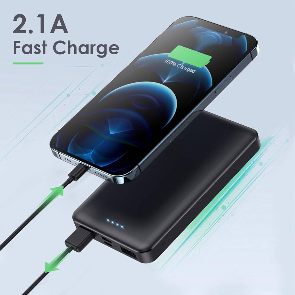 Baseus Bipow 10000mAh Power Bank – 15W Fast Charging with Digital Display | Portable High-Speed Mobile Charger