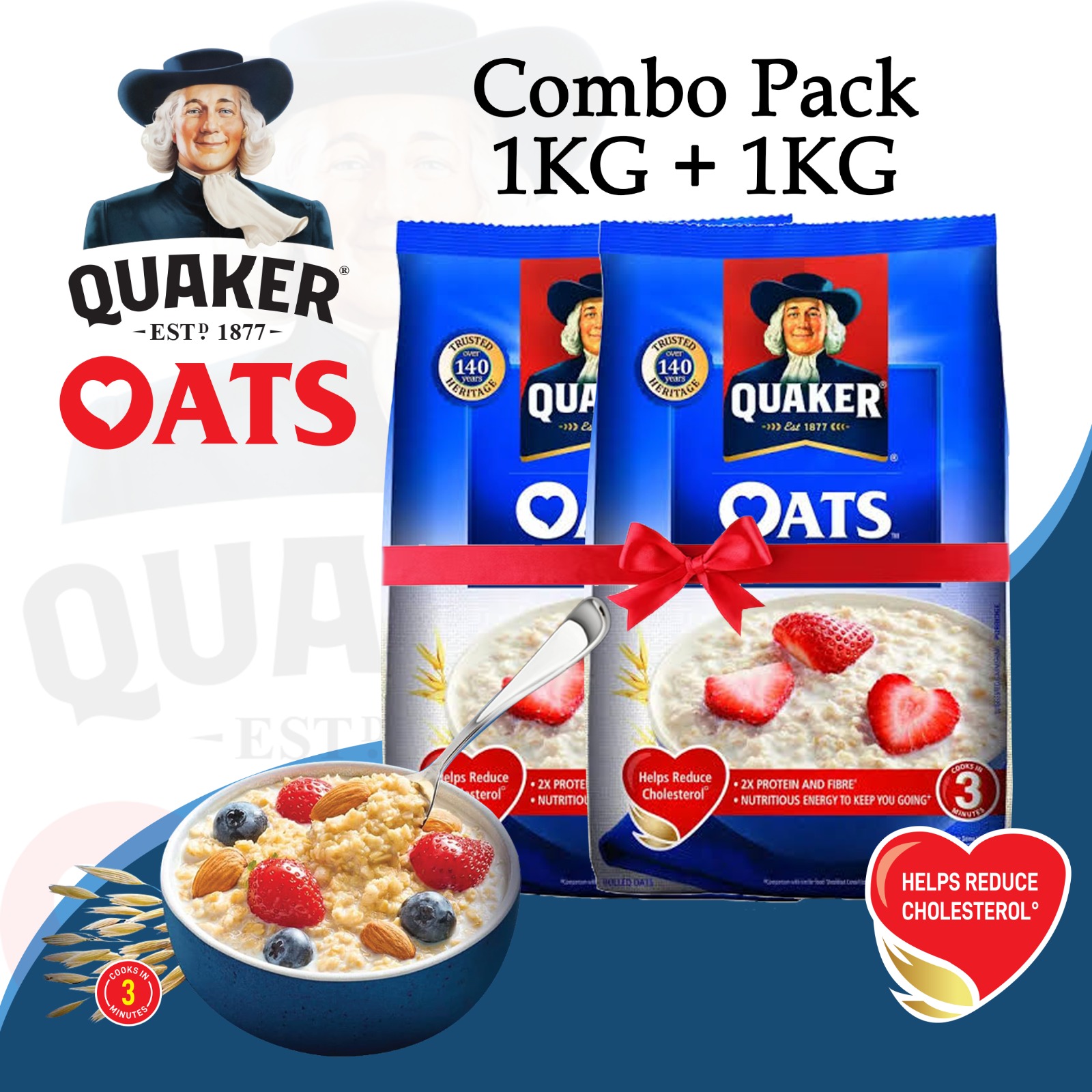 QUAKER 1KG PACKET (INDIAN)