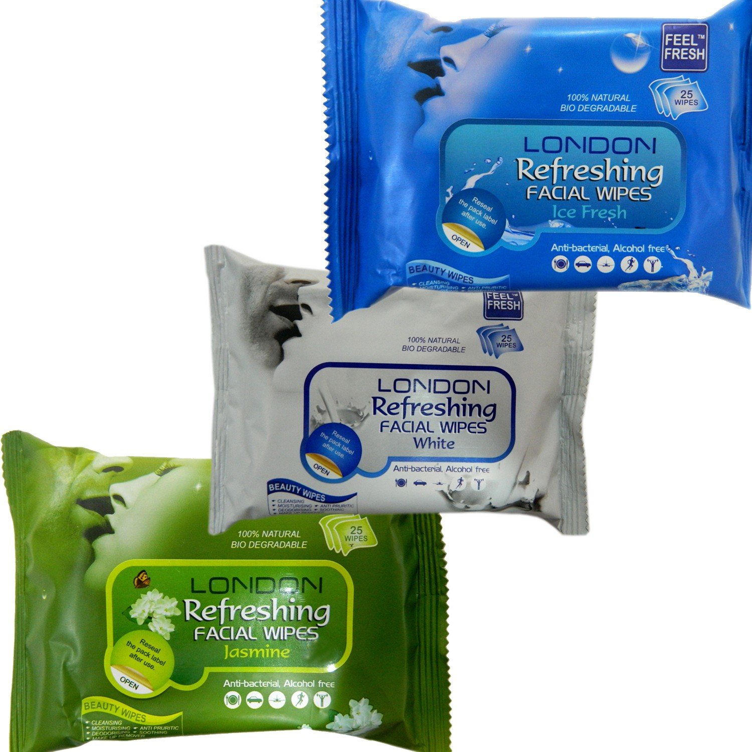 London Refreshing Facial Wipes Ice Fresh