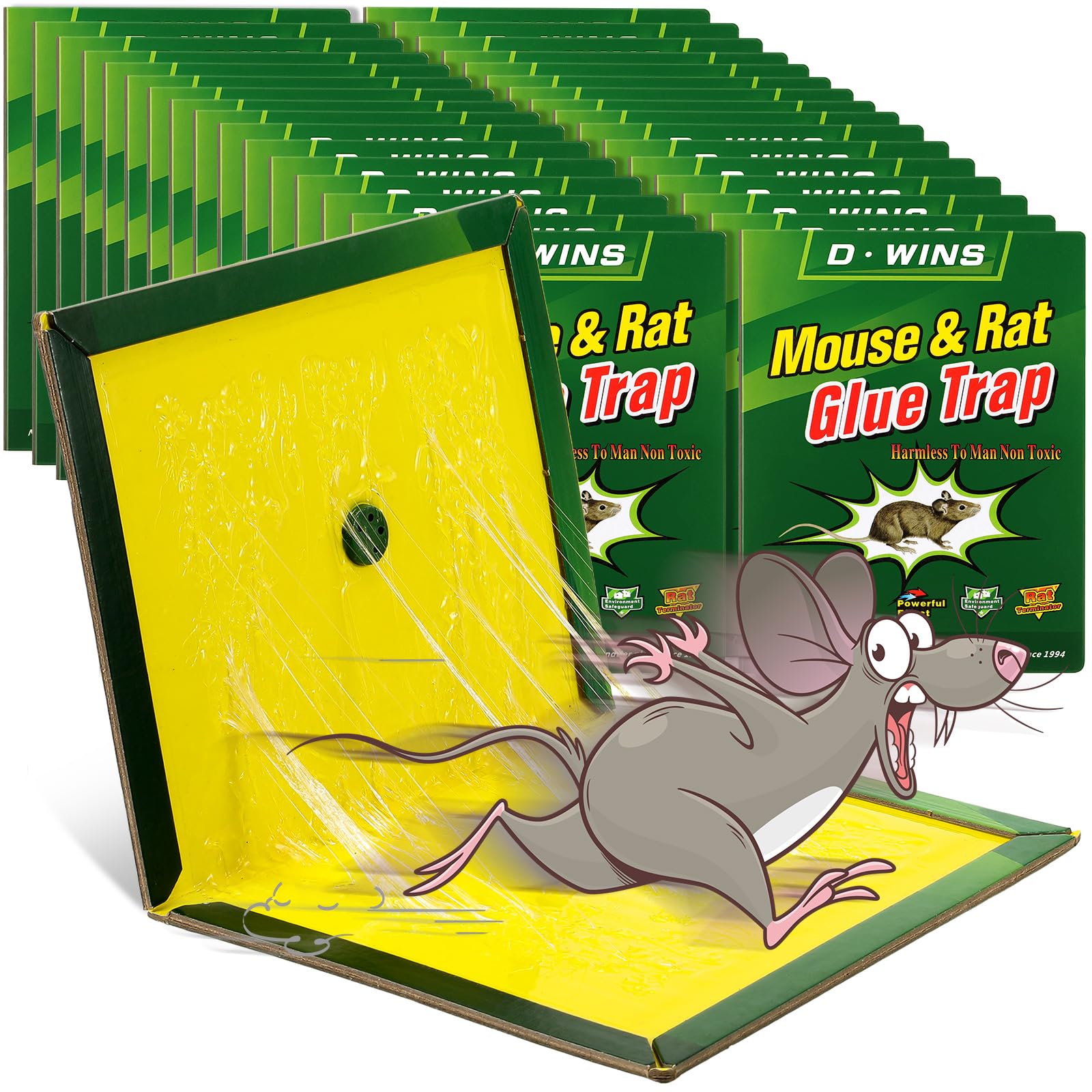 Rat Trap Mouse Board Sticky Mice Glue Trap High Effective Rodent Rat Snake Bugs Catcher Pest Control Reject Non-Toxic Eco-Friendly