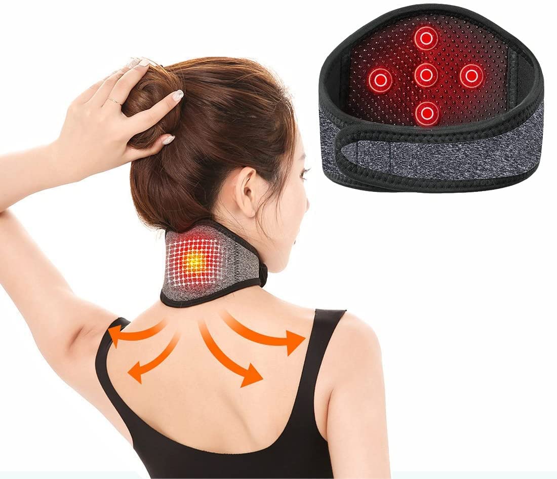 【Top Picks】 Guard Neck Belt Self-heating Support Collar Magnetic Therapy Wrap for Neck Stiff Pain Relief Headache Migraines Rheumatoid