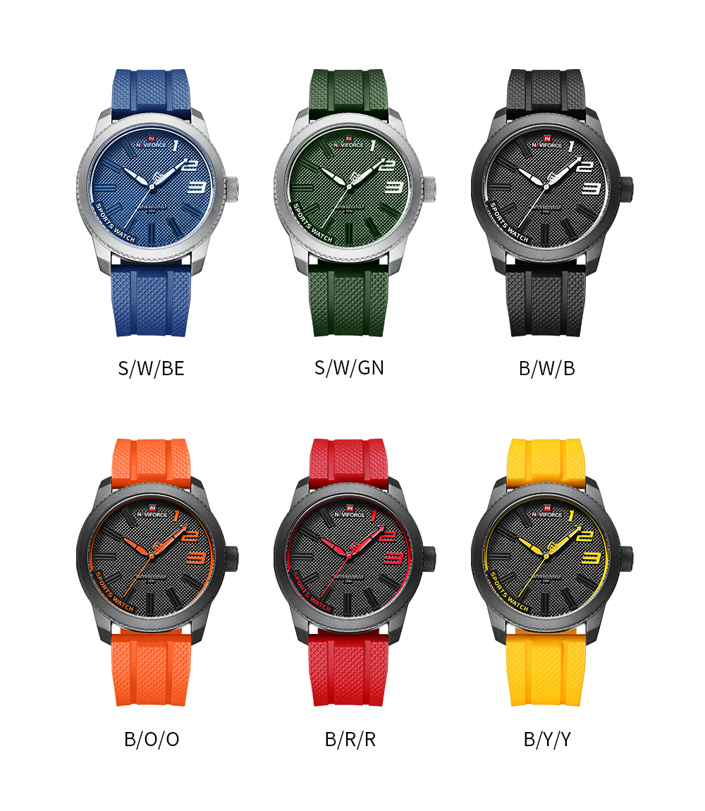 Naviforce 9202 Casual Leather Watch - Men's Fashion Accessory