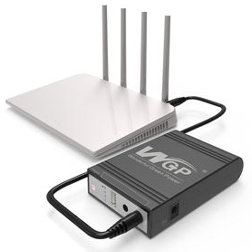 "WGP Mini UPS 10400mAh – Long Backup Power for WiFi Router, ONU, CCTV, 5V/9V/12V – Original"