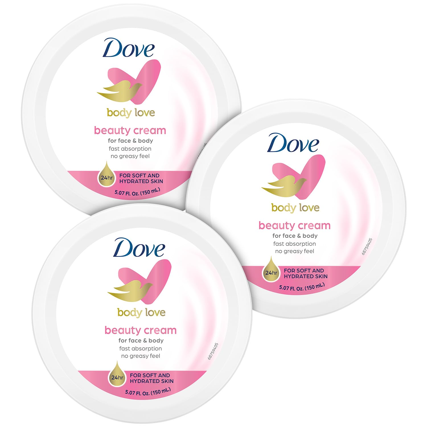 Internatioal Products Body Love Beauty Cream, Lightweight, Fast-Absorbing Face and Body Cream for Normal to Dry Skin, 24-Hour Moisture, Luxuriously Scented Face Cream, Hand & Body Lotion 75ml