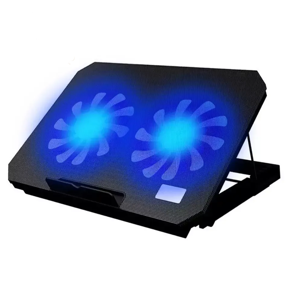 TCLP-99/N-99 Height Adjustable Foldable USB Plastic Double Fans Laptop Cooler Cooling Pad Stand Nice Tech