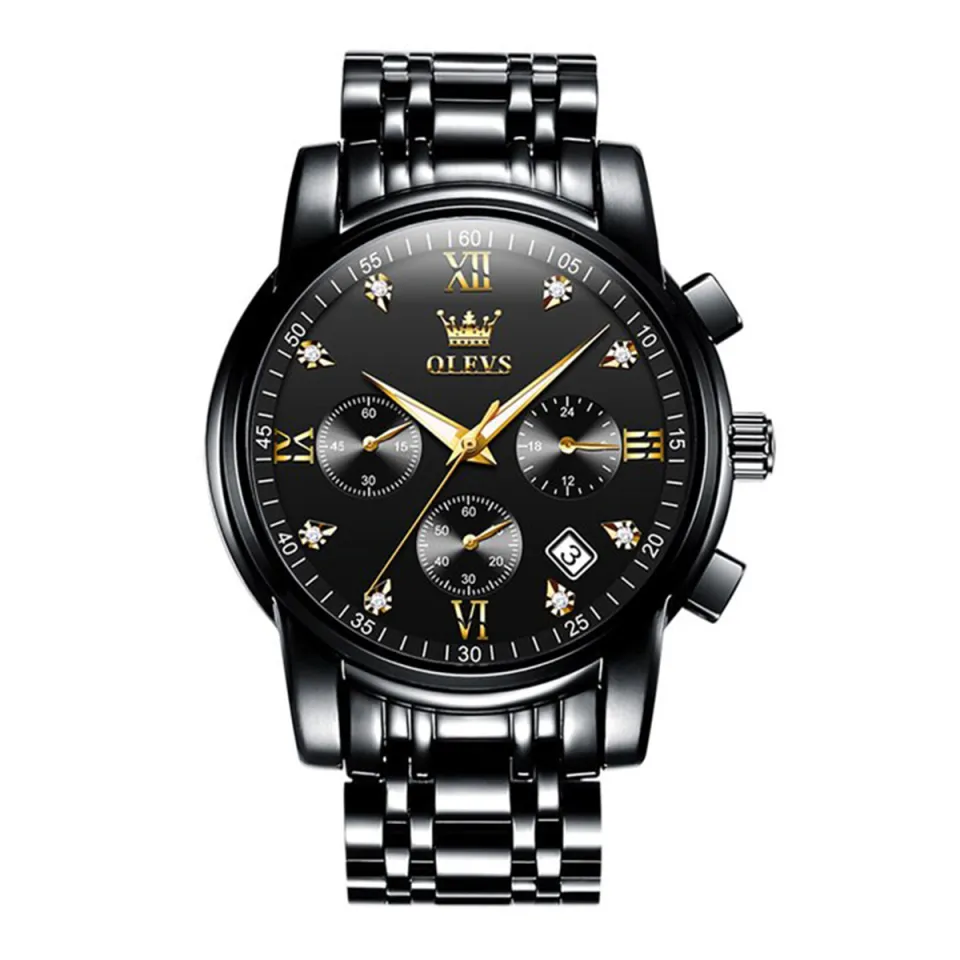 New European and American fashionable Stailnless Steel Men's Quartz Watch For men-2
