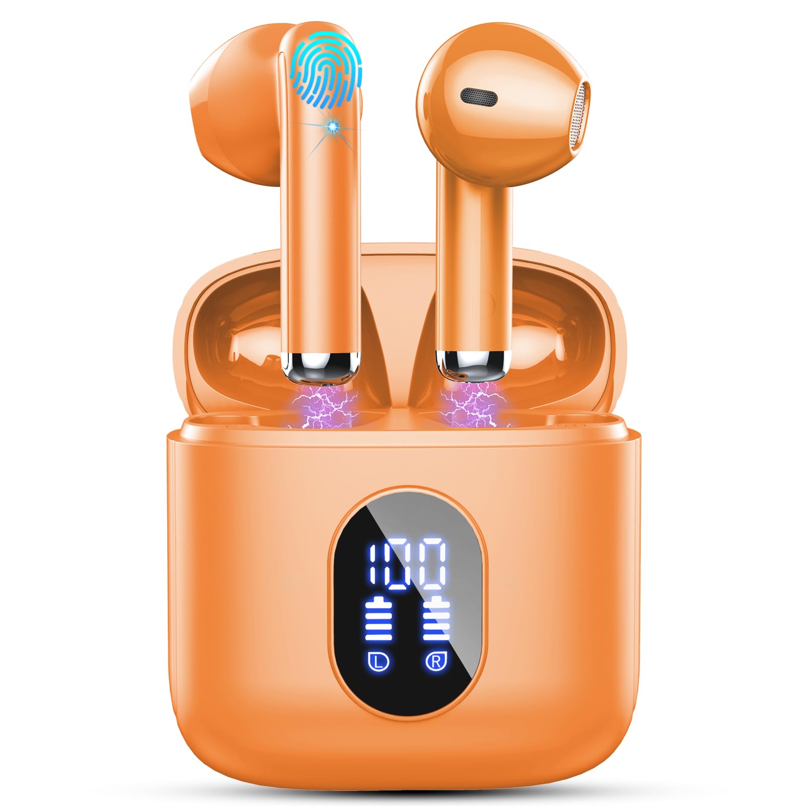 S510 TWS Wireless Bluetooth Earbuds 5.3 LED Display, Touch Control, Stereo Sound, Long Battery, Noise Reduction Headphones for Android & iPhone