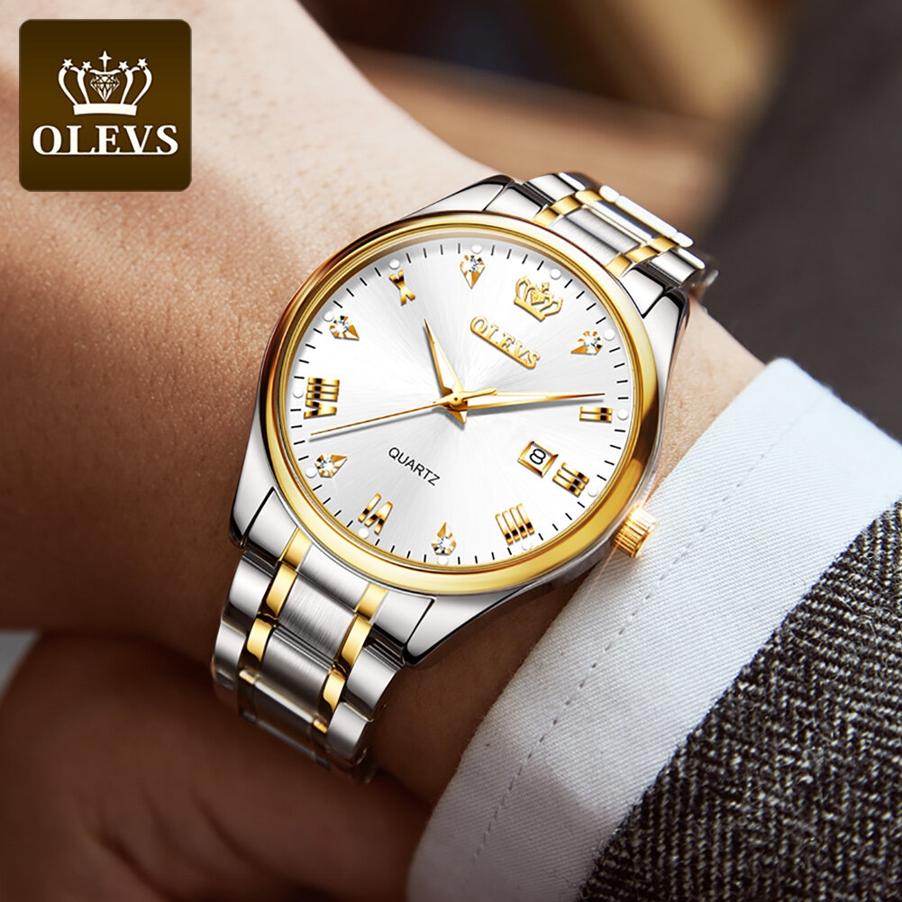 OLE-VS 5661 Stainless Steel Quartz wrist Waterproof watch for Men