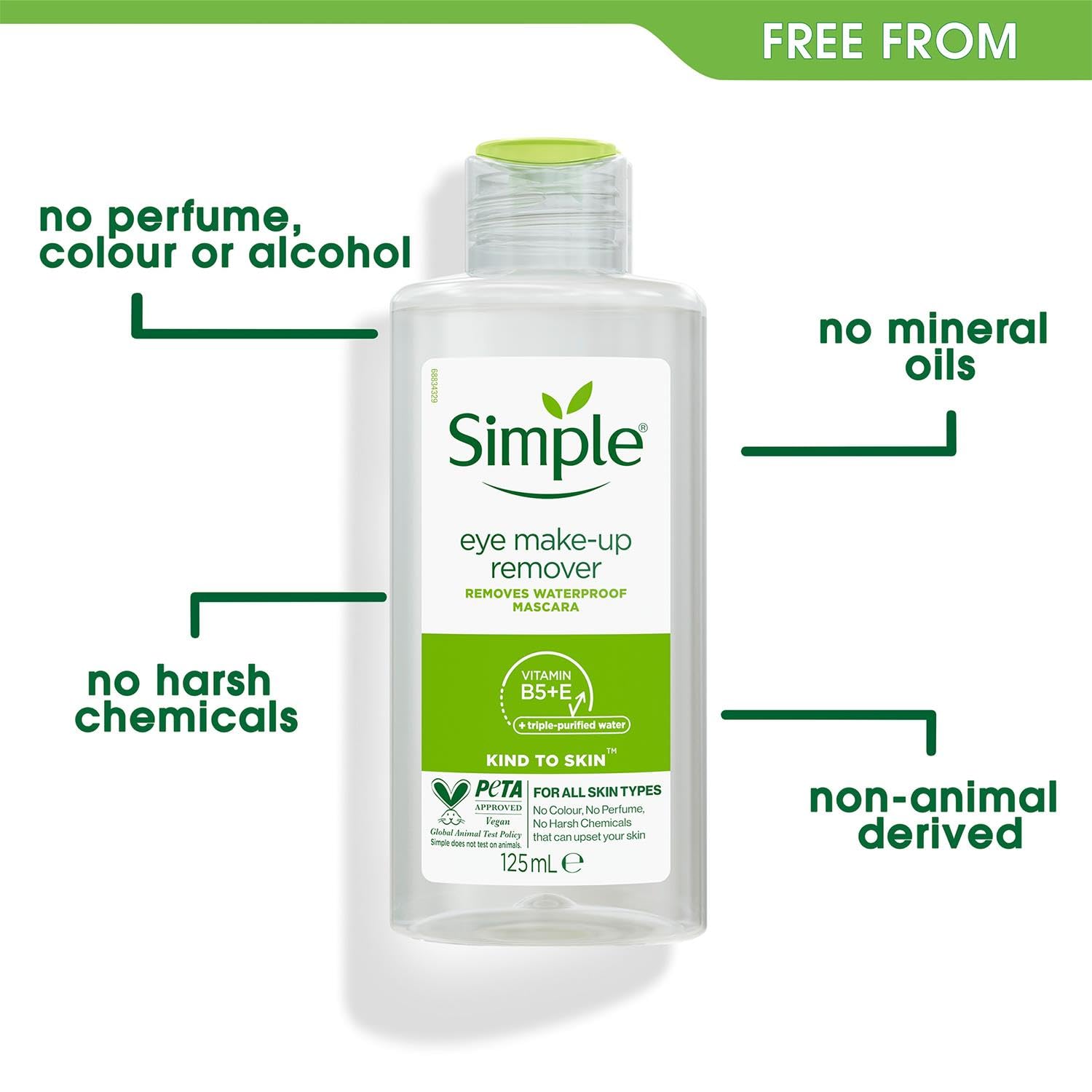 Simple Eye Makeup Remover - 125 ml (OA)