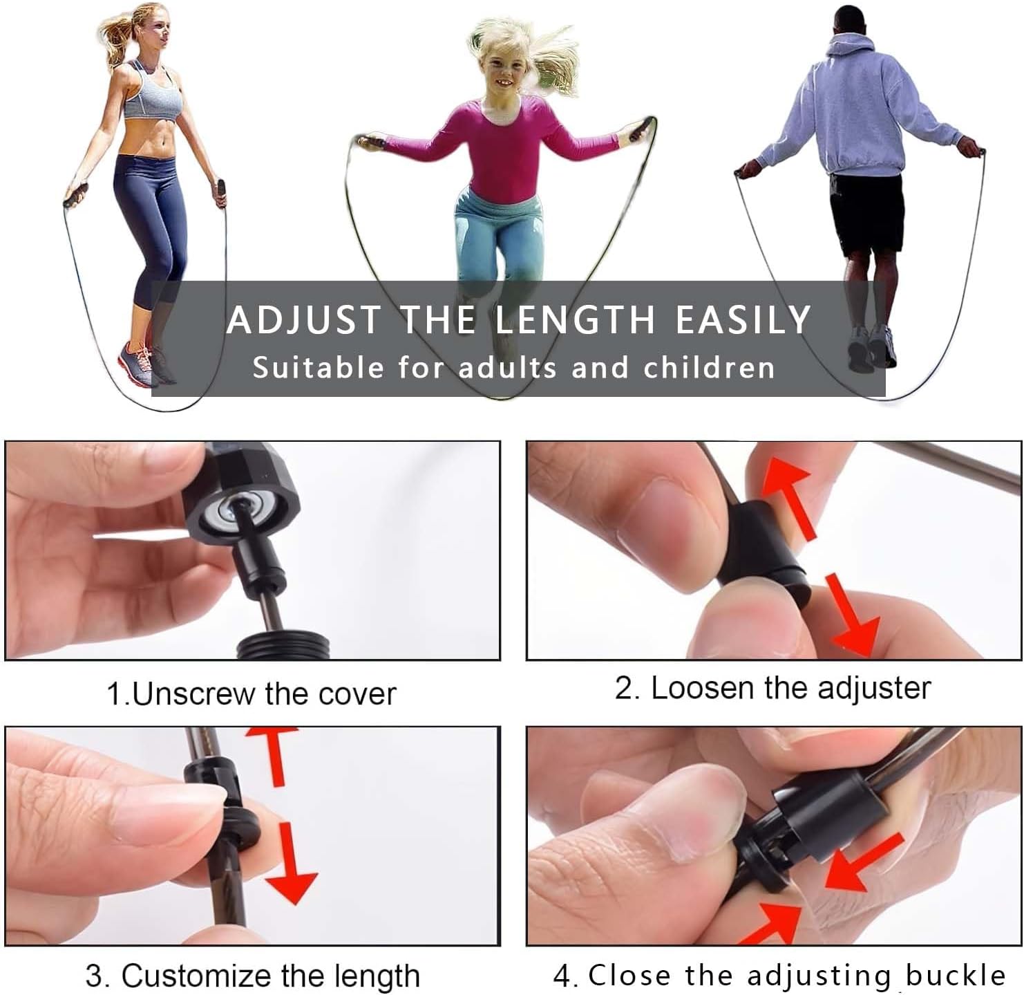 Jump Rope Skipping Rope for Rope Skipping, Speed Jump Rope for Exercise Jump Rope for Fitness for Kids and Adults