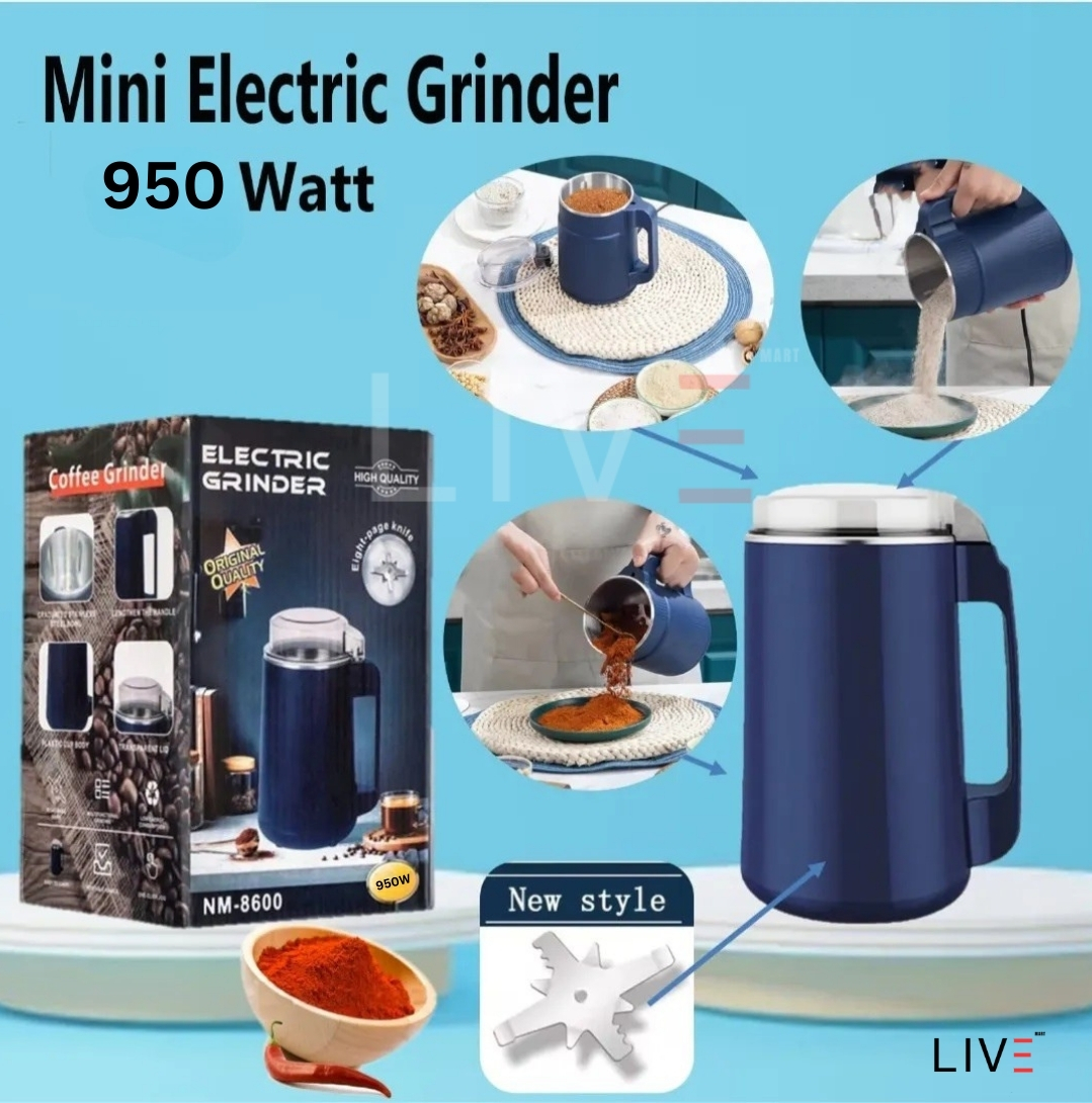 Stainless Steel Electric Spice Grinder Smart Electric Grinder Machine - 950 Watt