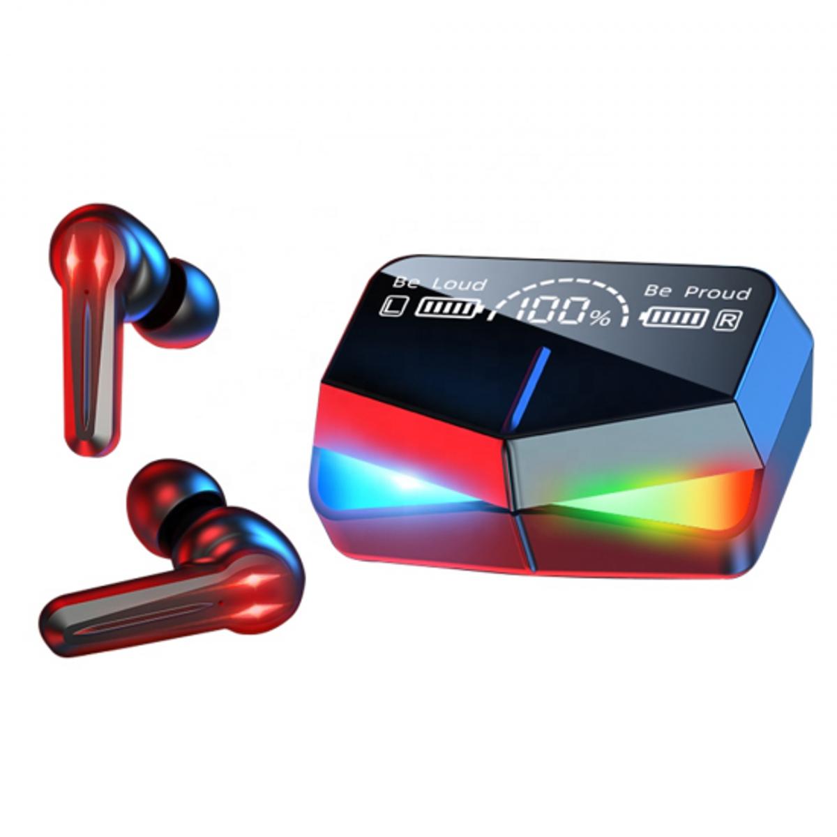 M28 TWS Bluetooth 5.3 Gaming Earbuds – Dual Mode Wireless Sports Headset with LED Display & Smart Touch Controls
