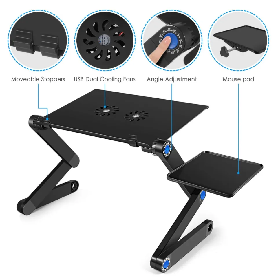 Multifunctional Laptop Table with cooling Fan