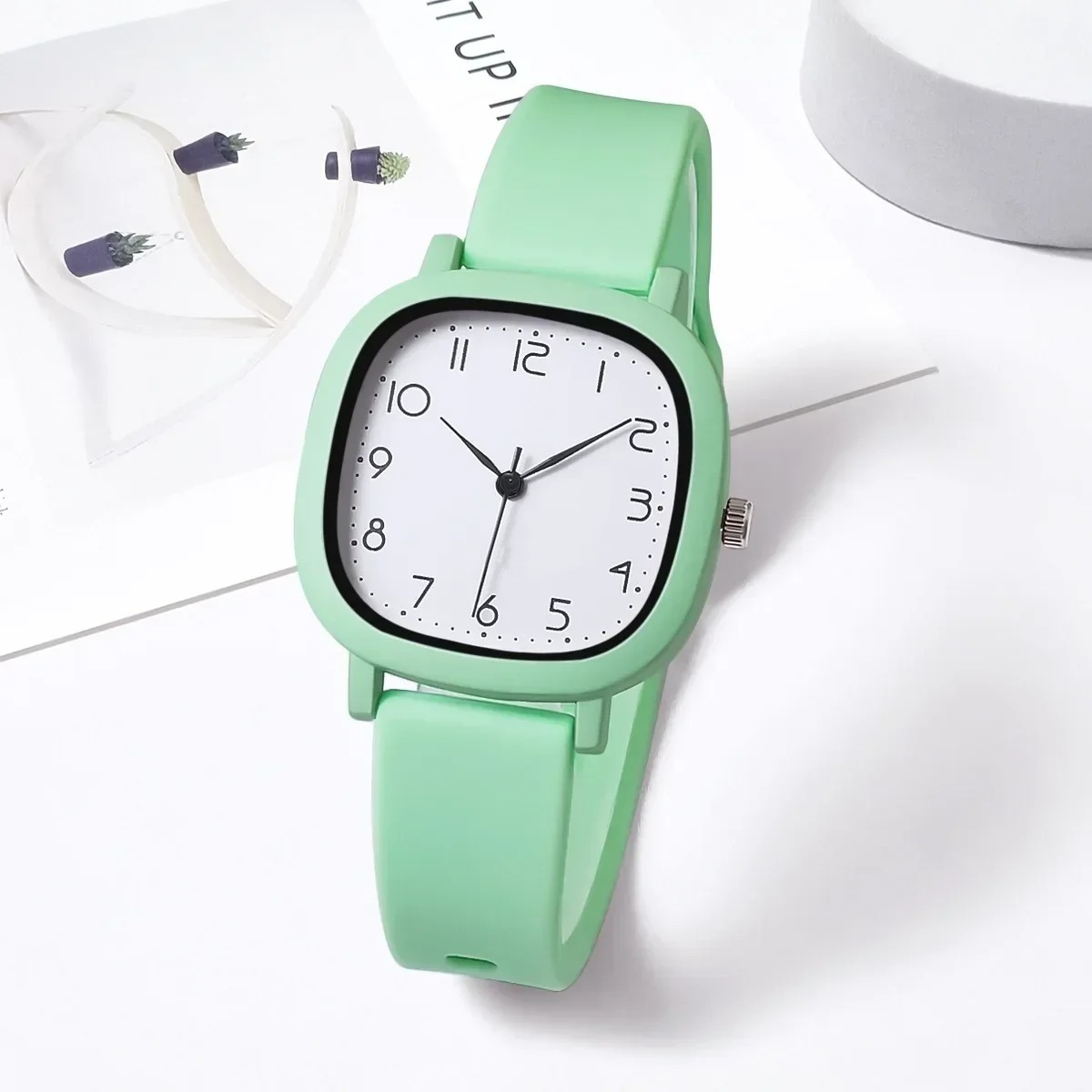 New Fashion Colorful Silicone Strap Student Sports Watch Round Dial Simple - Watch Women Watch -মহিলাদের ঘড়ি