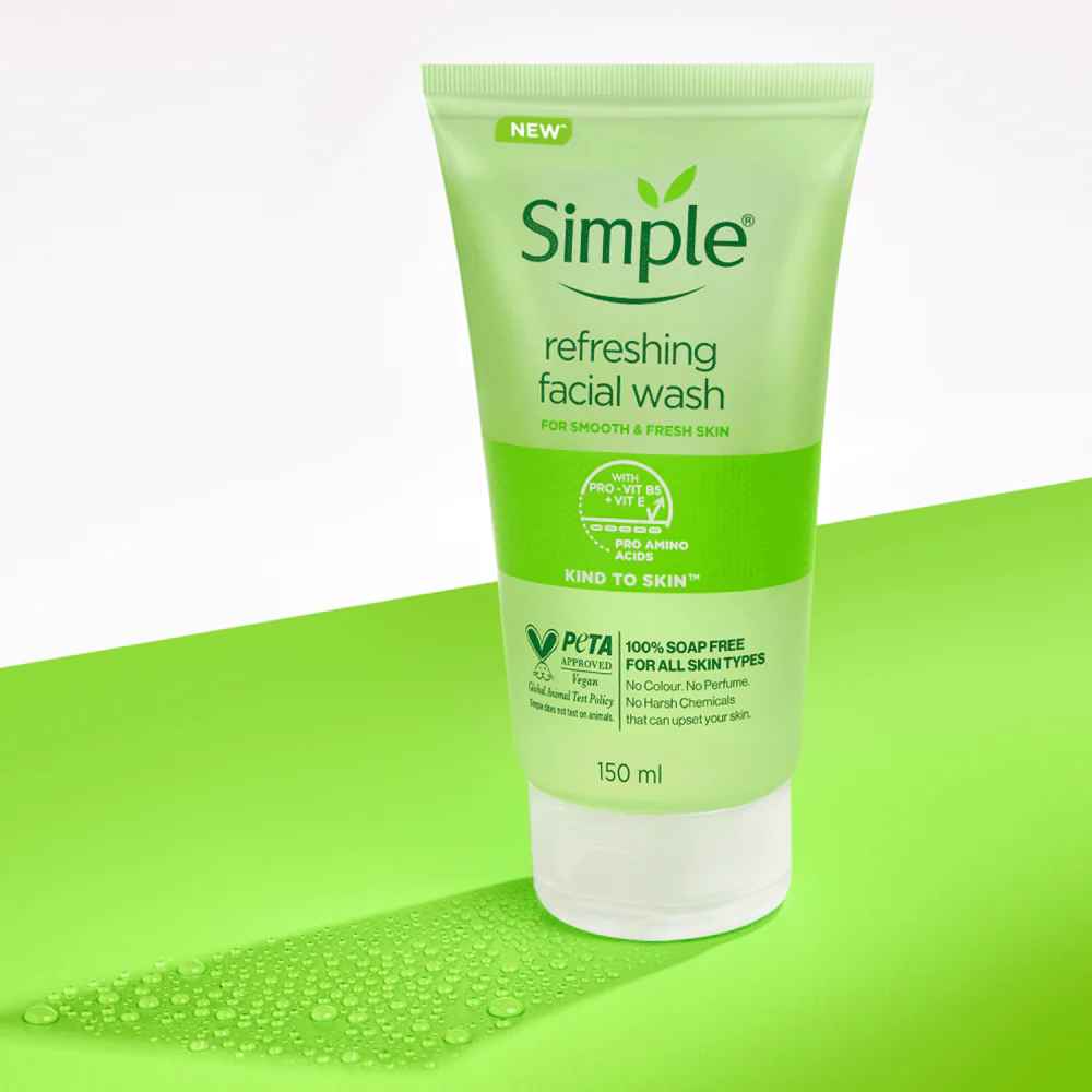 Simple Kind To Skin Refreshing Facial Wash 150ml