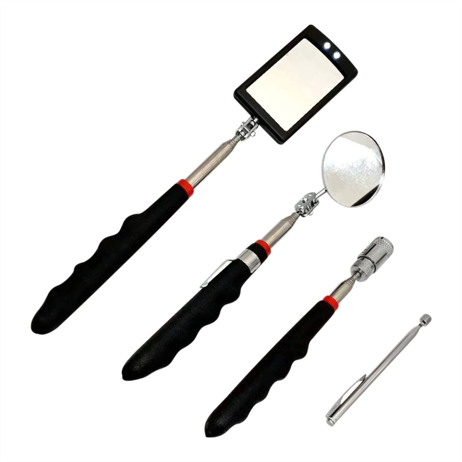 【Direct-sales】 Engine Chassis Inspection Auto Repair Multi-Directional Folding Telescopic Led Reflector Tool