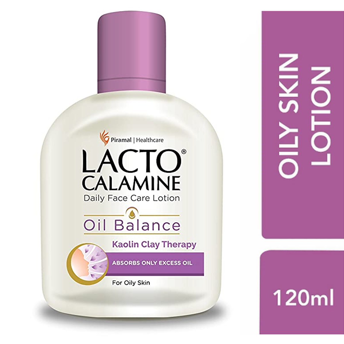 Lacto Calamine Face Lotion for Oil Balance - Oily Skin - 120 ml