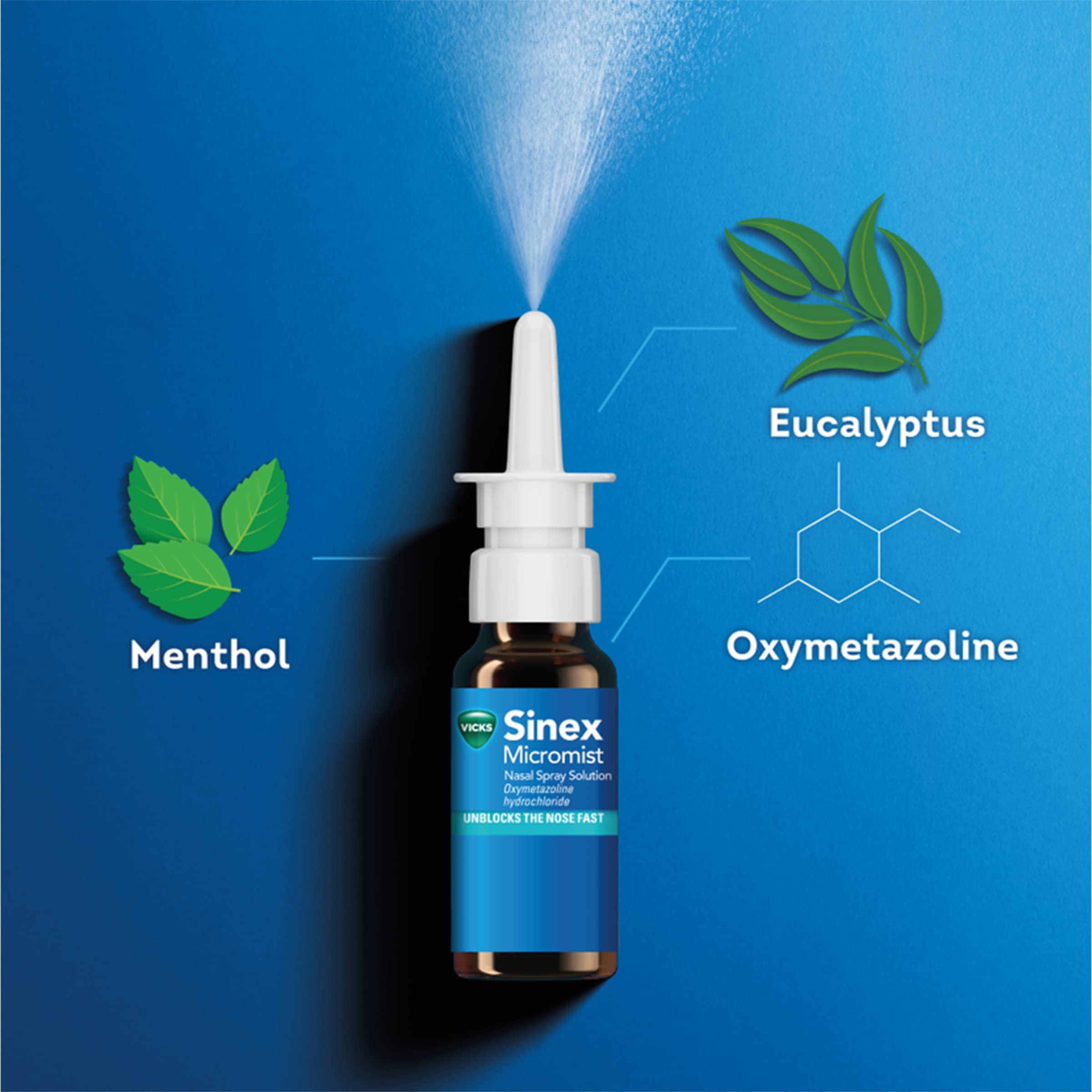 Vicks Sinex Micromist Decongestant Nasal Spray 15ml