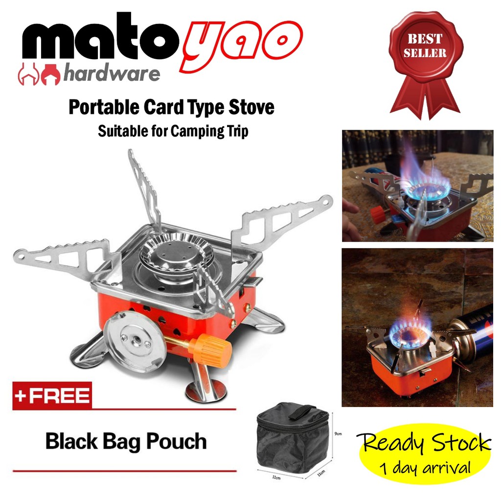 Outdoor Gas Burner Portable Backpacking Camping Hiking Mini Stove with bottle