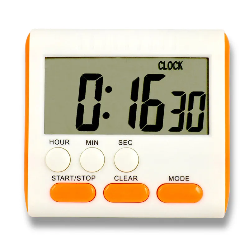 Kitchen Timer English 24-hour Electronic Timer Digital Reminder Alarm Clocks Cooking Countdown Timer LCD Multifunction Home